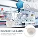 Healifty Ceramic Evaporating Dish with Handle 300ml Round Porcelain Laboratory Evaporating Basin for School Science and Industrial Lab Use
