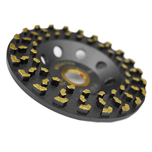 Megatron 4" Diamond Cup Grinding Removing Disc Wheel For Concrete, Paint, Epoxy, Glue And Mastic With Cdb Newest Technology (Megatron 4") #TOP4