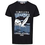 calton hill edimburgo Scollo a V Regatta Calton Coolweave V-Neck Graphic T-Shirt, Nero, XL Uomo