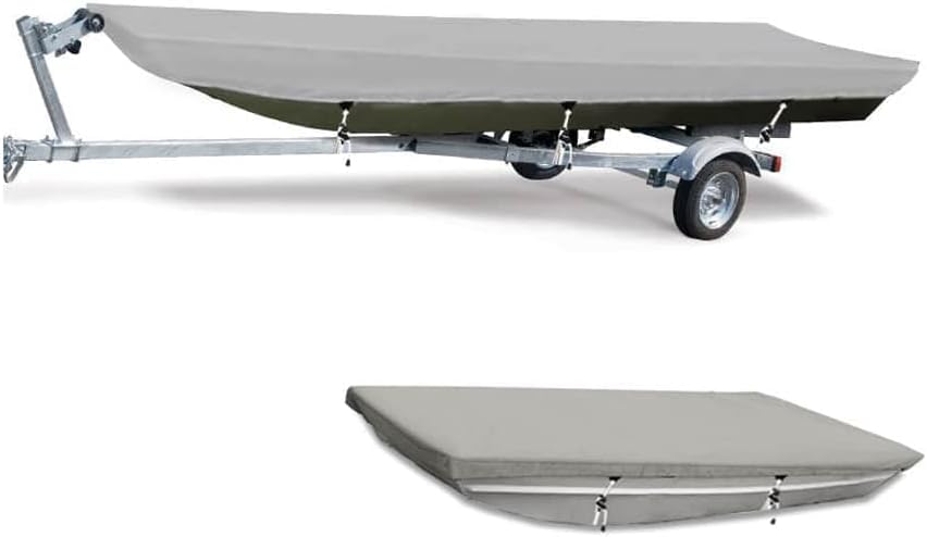 Oceansouth Heavy Duty 100% Solution Dyed Polyester Jon Boat Cover (Length 10')