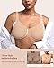 HSIA Minimizer Bras for Women Plus Size Full Coverage Unlined T Shirt Bra Seamless Underwire Cool Comfort Daily Bras Light Beige