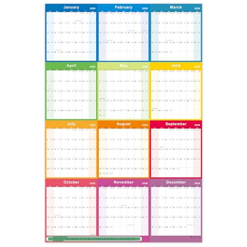 Calendario de pared 2025 para organizar agendas saturadas de forma visual y clara