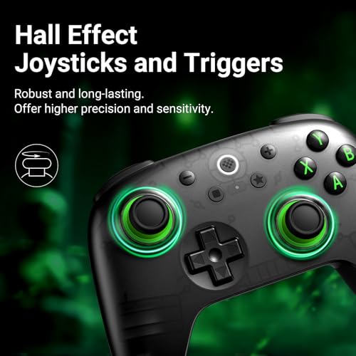 Image of AKNES 8BitDo Ultimate 2C Wireless 2.4G Controller for Windows PC & Android | Gamepad with Hall Effect Joysticks and Hall Triggers, 1000Hz Polling Rate, Remappable L4 /R4 Bumpers (Transparent Black)