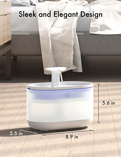 Image of PETLIBRO Cat Water Fountain, 71fl oz /2.1L Ultra Quiet Pet Water Fountain for Cats Inside, BPA-Free, Two Flow Modes,Visible Water Level Cat Fountain Water Bowl, Dog Water Dispenser with 4 Large Filters