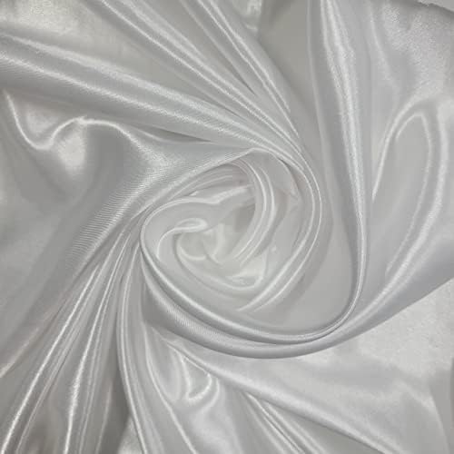 Textile Station Polyester/Poly Silk Silky Satin Fabric, Dressmaking, Wedding, Prom - Dress Craft Fabric Material 58" - 150 cm Wide Sold As 1 Meter Pre - Cut Lengths (Black, 1 Meter (PRE Cut))