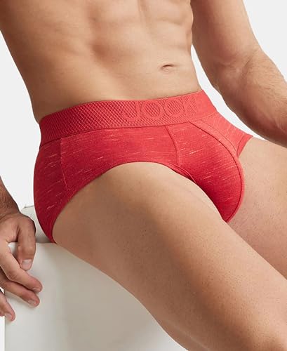 Image of Jockey LM05 Men Bamboo Cotton Elastane Stretch Breathable Mesh Brief with StayDry Treatment