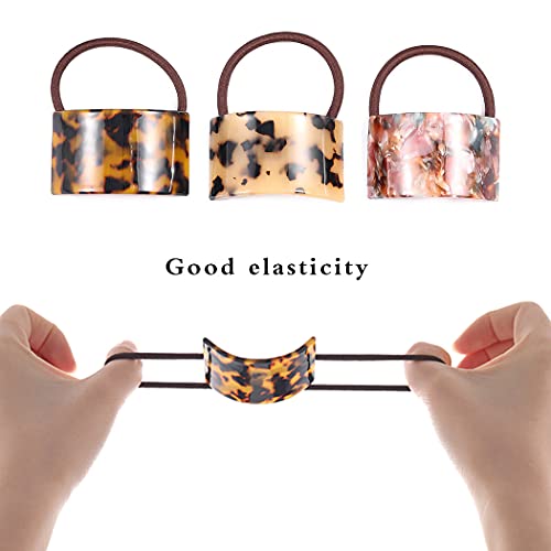 Brinie Hair Ties Tortoise Shell Ponytail Cuff Elastic Hair Band Leopard French Head Band Headwear Hair Accessories For Women And Girls (Pack Of 3) #TOP1