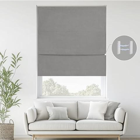 StangH 100% Blackout Roman Shade for Bedrooms Cover