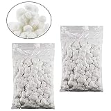 Heatoe 2 Packs Medium Cotton-Balls (1000 Count),Vacuum packing，Non aseptic Cotton-Balls，Aid Kit Guide，Cotton Balls For Cleaning And Care Purposes.