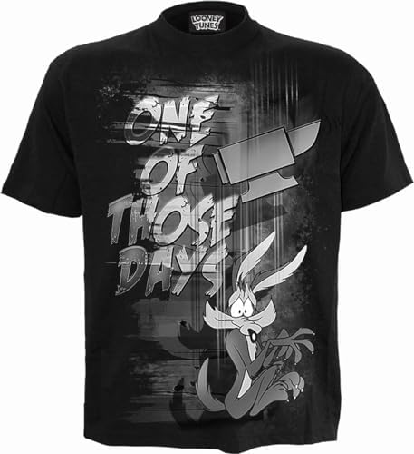 Looney Tunes - Oversize Camiseta Large Coyote Graff Negro