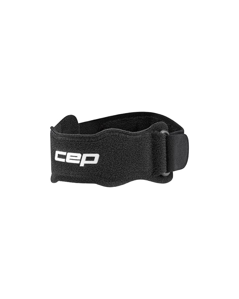 CEP Mid Support Patella Kniebandage 2.0 Unisex – Patellasehnenbandage zur gezielten Entlastung – Bandage Knie für Stabilität & Druckentlastung für Sport & Training – Schwarz