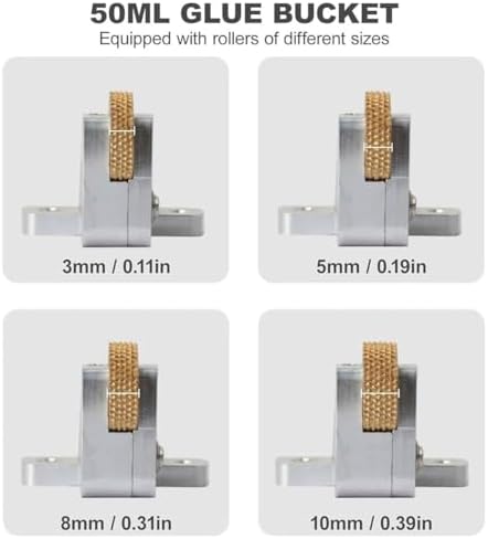 Hot Melt Glue Dispenser with Digital Display, Hand Push Adhesive Roller Machine, 50ml/150ml Capaci, Adjustable Temperature 50-220℃, Perfect for Crafting and DIY Projects