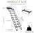 9 ft Wall-Mounted Folding Ladder, Pull Down Attic Ladder with Armrests, 11-Step Loft Retractable Stairs, Suitable for Family Garages, Attics and Basements, Up to 660 Lbs (Black, 11 Steps)