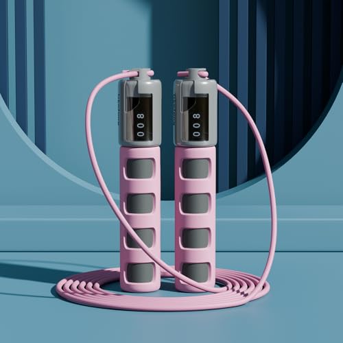 Lifelong Skipping Rope for Men, Women & Children Jump Rope with Adjustable Height (290cm) & Counter, Skipping Rope for Exercise Workout & Weight loss-PVC Skipping Rope for Kids-(Pink) Lifelong Skipping Rope for Men, Women & Children Jump Rope with Adjustable Height (290cm) & Counter, Skipping Rope for Exercise Workout & Weight loss-PVC Skipping Rope for Kids-(Pink)