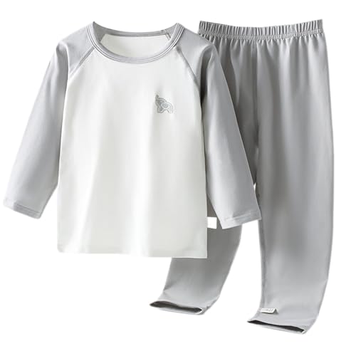 Boys Girls Soft Cotton 𝐒lee𝐩wear Set Long Sleeve 𝐏a𝐣amas with Pants 2PCS Kids Comfort 𝐋oun𝐠ewear Cute 𝐍𝐢ghtwear Set