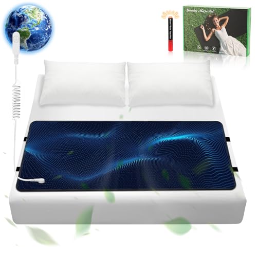 Knocoka Grounding Mat for Bed, Grounding Pad for Sleep, Grounding Mattress Pad with Cord (Queen, 60
