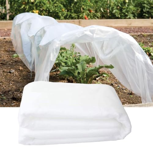 BAOSROY Paño de Tela Térmica Protectora Antiheladas,Velo Protector Antihielo Invernal,Manta de Vellón para Jardín,Funda para Plantas Invierno,Tela Protectora de Plantas Antiheladas,2 x 5 m