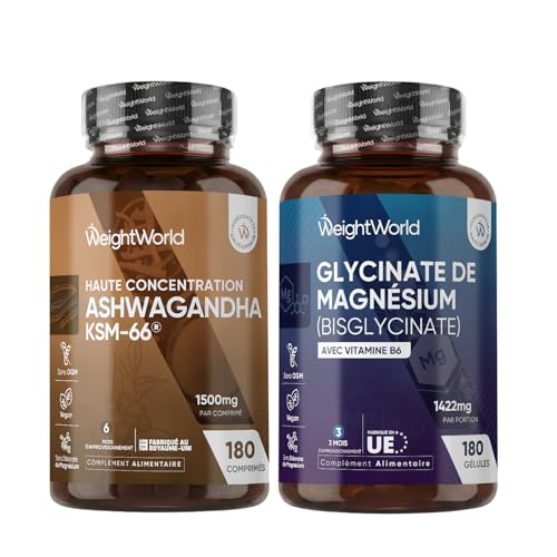 Ashwagandha KSM-66 et Magnésium B6 contre le surmenage et le manque de sommeil