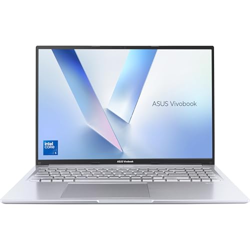 ASUS Vivobook 16 X1605VA Laptop | 16.0" WUXGA 16:10 Screen | Intel Core 5-120U | 16GB RAM | 512GB PCIe SSD | Windows 11 | Silver