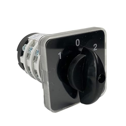 JGNAYRKJQI Cam Switch YMZ12-20/3 Electrical 3 Positions Silver Contact Latching 20A 690V Poles Control Rotary Changeover Interuptor