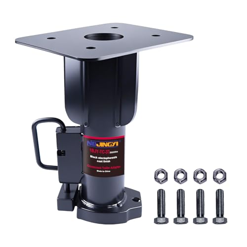 NBJINGYI 5th Wheel to Gooseneck Trailer Adapter - 15 Length 20 000 lbs Capacity Remote Release Cable for RV and Horse Trailers