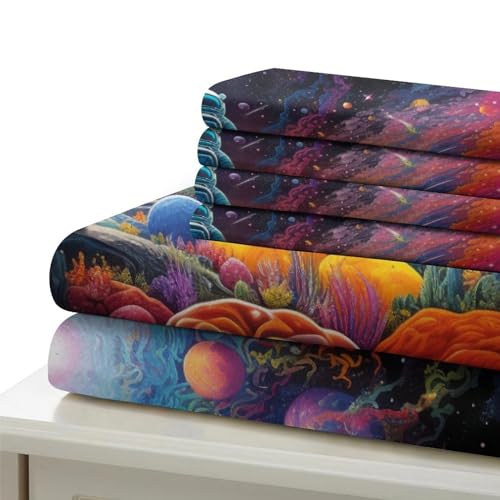 Housse de couette avec fermeture à glissière lit double pour changer de linge sans effort