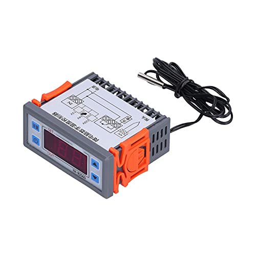 Digital Temperature Controller | Microcomputer Thermostat for Refrigeration / Industrial Equipment | 24V Supply, - 19℃ ~ 99℃ Range, NTC10K Probe | XH - W2060 Model