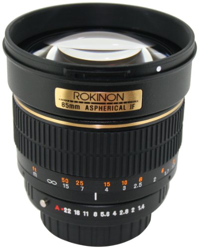 Rokinon 85M-P 85mm f/1.4 Aspherical Lens for Pentax (Black)