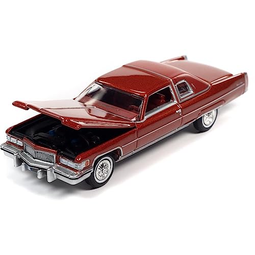 1975 Cadillac Coupe DeVille verde miniatura 2