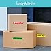1040PCS Home Moving Labels, 16 Rolls Packing Box Stickers Water/Oil/Tear Resistant Color-Coded Moving Labels with Customized Blank Ones, Removable Without Residue Left (Each Measures 4.5” x 1”)