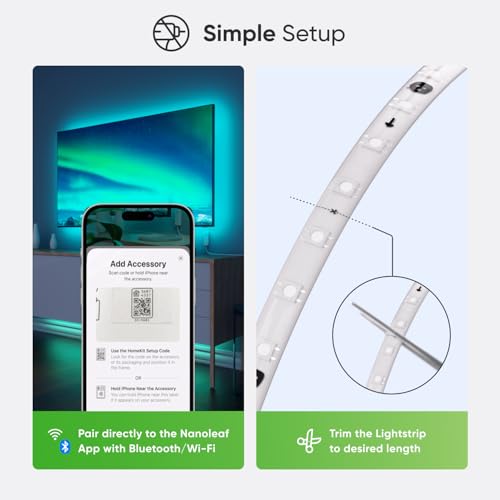 Nanoleaf Essentials Matter Lightstrip, RGBW, 16.4ft, 300 Color Zones by Nanoleaf - Used condition - Image 8
