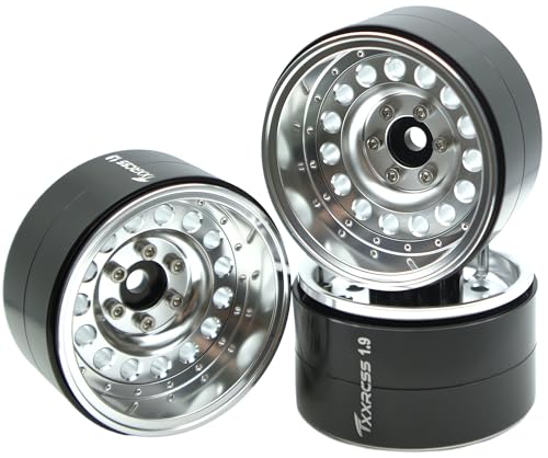 RC 1.9" Beadlock Aluminum Wheels, 4pcs