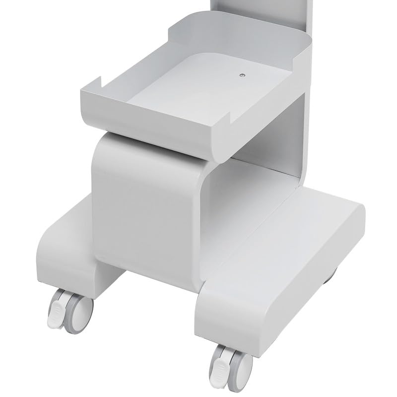 Carro Profesional De Metal con Ruedas Y Estantes, Carrito para Peluquería, Esteticista Y Salón De Belleza, Blanco