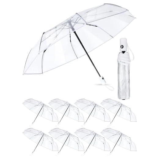 Best transparent umbrella 8-Pack Portable Travel Umbrellas