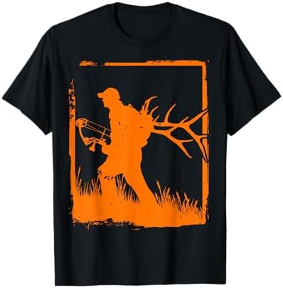 Archery Bow Hunter With Deer Elk Mule Accessories T-Shirt