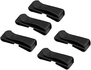 Tiuimk Mountain Gear - Clips de cincha (50 mm, 5 unidades), color negro