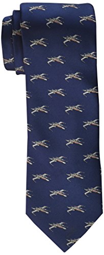 Star Wars Men's X-Wing All Over Tie, Navy, One Size