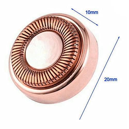 Generic 4 cabeças de substituição banhadas rosa 18K ferramenta de remoção de pêlos com escova de lim