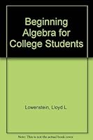 Beginning Algebra for College Students 0471550264 Book Cover