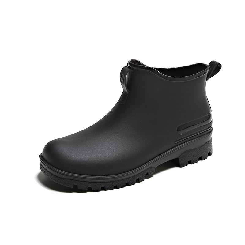 MGGMOKAY Womens Short Rain Boots Non-slip Wear-Resistant Short Boots Outdoor Work Garden Boots Fashionable Waterproof Ankle Rain Boots