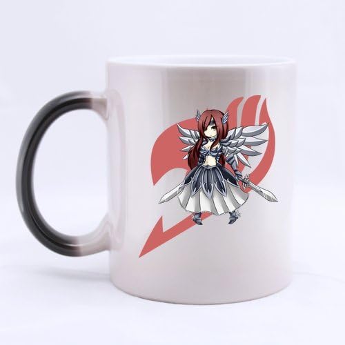 Japanese Anime Fairy Tail Sexy Erza Scarlet Customized Design Morphing Mug Coffee Mug Creative Milk Mug Personalized Tea Cup 11OZ