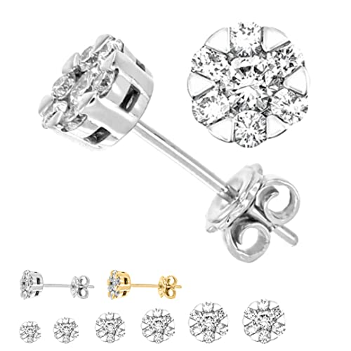 Boucles d'oreilles Dove Diamond en diamant de laboratoire VS pur éclat éternel
