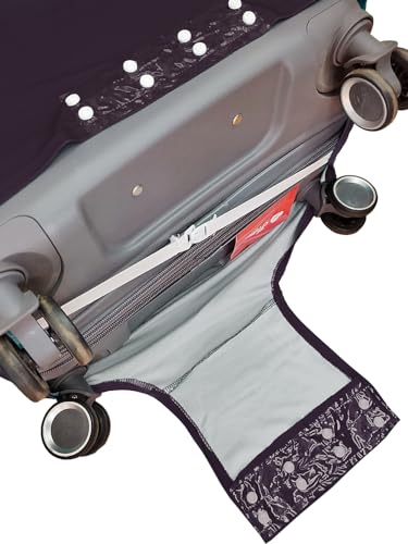 Image of Cortina Abstract Design 55 Cm 20 Inch Polyester-Spandex Eco-Friendly Hard-Sided 4 Wheels Spinner Travel Suitcase Protective Cover Luggage Protectors Anti Scratch /Dust Pack Of 1 (Blue 9)