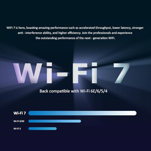 Image of GLOTRENDS BE6500 WiFi 7 PCIe WiFi Card for Desktop AMD /Intel Desktop PC with MT7925B Controller, Bluetooth 5.4, Compatible with Windows 11 /Linux /macOS