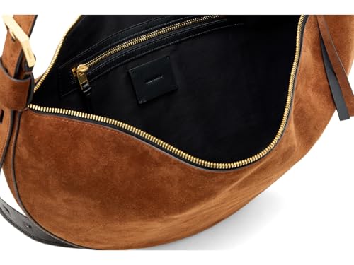 Halfmoon Suede Shldr, Cognac Brown3
