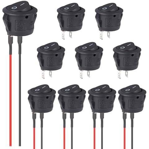 VEXUNGA 12V Toggle and Rocker Switch Set Cover