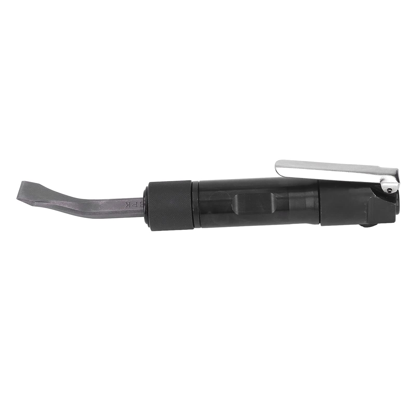 SIXRUN Kit de Pala Neumática de Aleación de Aluminio con Cincel Neumático de Tipo Recto, Cabezal Autoblocante de 4000 BPM, Entrada de 1 4 Pulgadas para Piezas Fundidas, Ranuras para Soldar, (Estilo