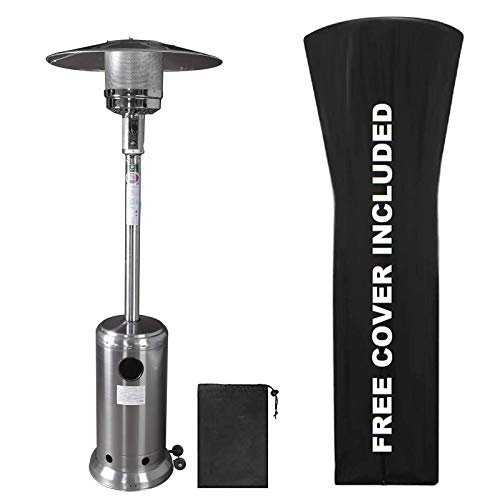 Patio Heater Propane Patio Heater 48000 BTU Standing with Cover and