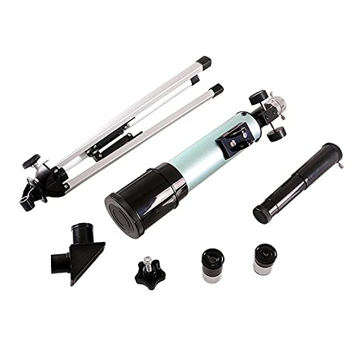Telescopio astronómico refractor con 90x aumento y 2 oculares miniatura 6