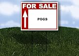 POGS For Sale UP ARROW white Red Black 1 Single Sided 18x24 in Yard Road Sign w/stand